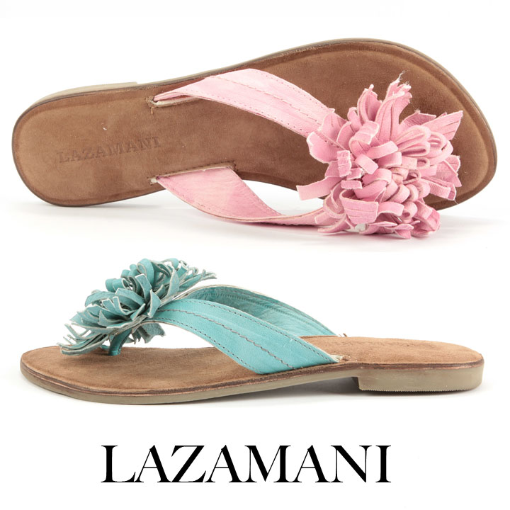 Lazamani Blumen Pantolette