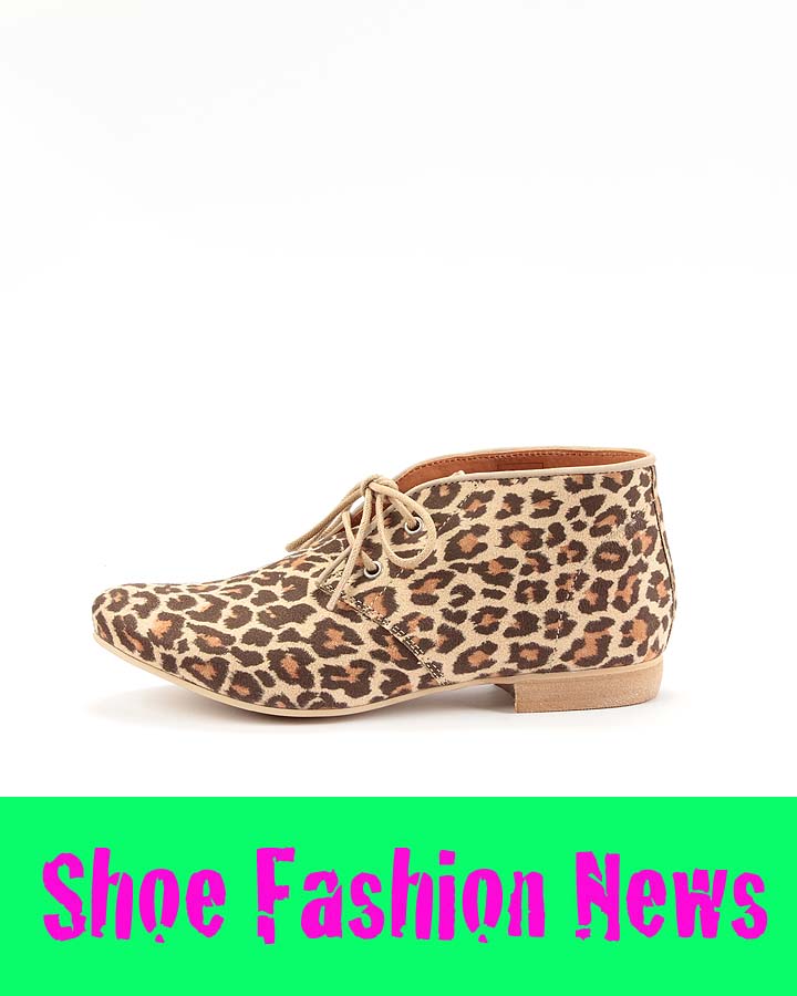 Fashion Bootie im Leo-Look