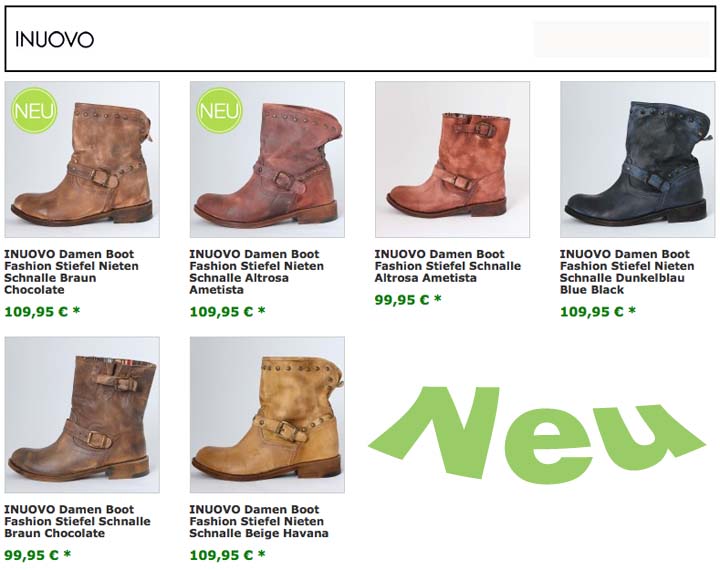 Inuovo Boots News Fall 2012