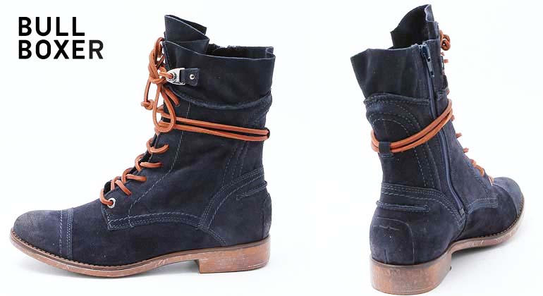 Bullboxer Schnürstiefel Navy Blue